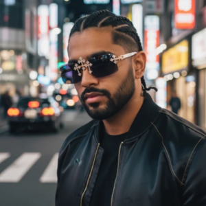 Iced Out Moissanite Daimond Cross Rimless Sunglasses Hip Hop Luxury Statement Unisex