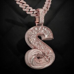 Wawy Custom Latter Moissanite Pendant